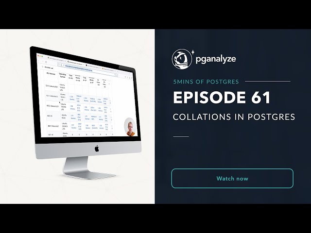 5mins of Postgres E61: Collations in Postgres