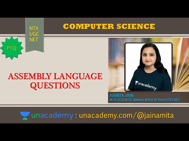 NTA UGC NET CS | ASSEMBLY LANGUAGE | NUMERICALS| CRACK NTA UGC NET/JRF 2021 | NAMITA JAIN