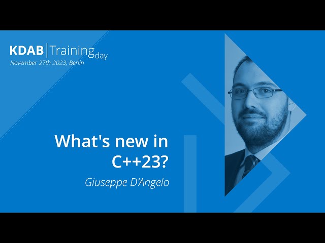 What's new in C++ 23? - KDAB Training Day 2023