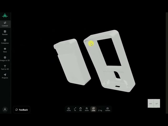 3d of fingerprint case with touch screen