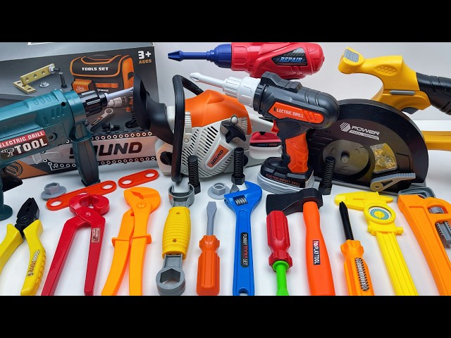 15-minute unboxing: Drill, chainsaw, and toolbox all included; immersive engineering experience.