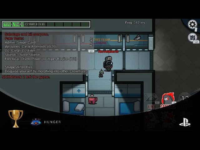 HUNGER Trophy - Among Us PS4 PS5