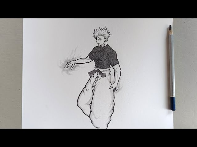 How to draw Gojo Satoru full body drawing || Jujutsu kaisen character drawing tutorial