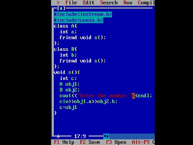 C++ friend function || programming in turbo c++ #viral  #shorts