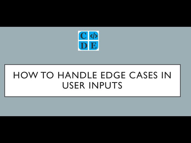 Handling Edge Cases in User Input: Non-Numeric Validation & Regular Expressions (Python Tutorial)