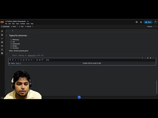Python Spark Camp – Day 2 | Python Basics, Variables, Operators, conditions, loops & Practice