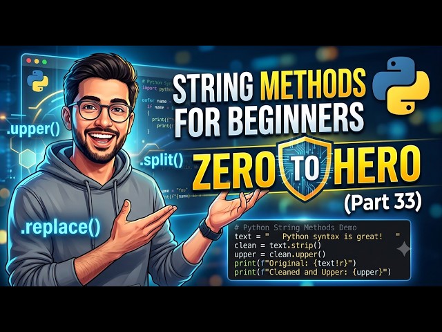 String methods in Python | Zero to Hero (Part 33)