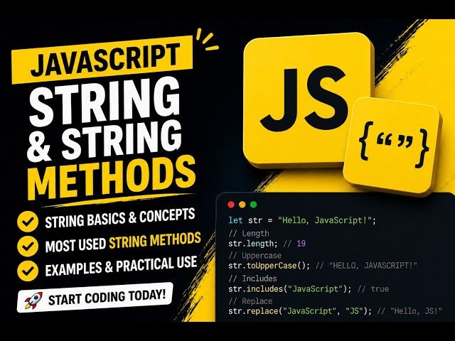 Day 7 Playwright + JS Playwright with JavaScript | JS String and String Methods