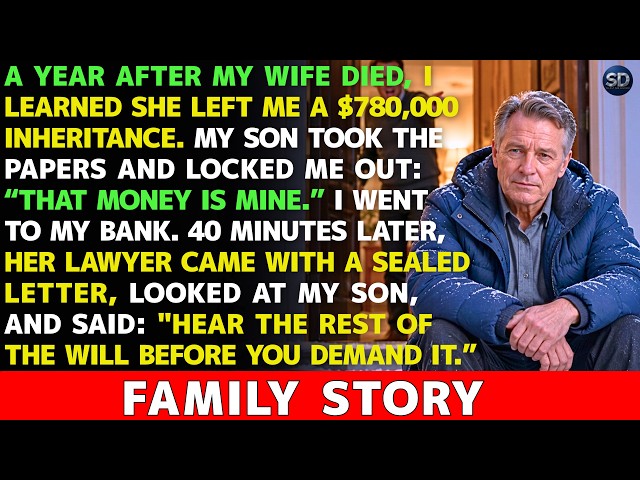 I Was Locked Out by My Son Over My Wife's $780,000 Inheritance — Her Sealed Letter Exposed the Truth