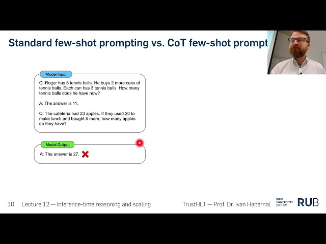 Inference-time scaling and reasoning: Lecture 12 of NLPwDL 25/26