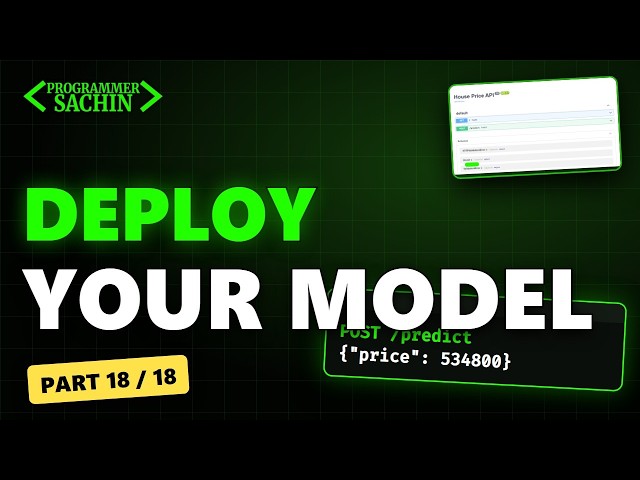 Deploy Your ML Model as an API (FastAPI) | ML From Scratch #18