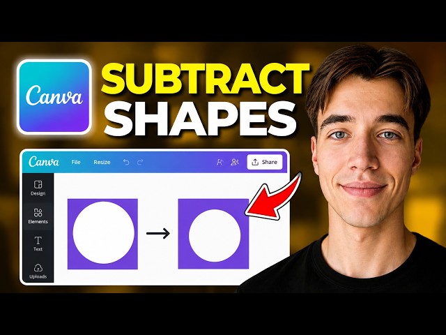 How To Subtract Shapes In Canva (New Tutorial)