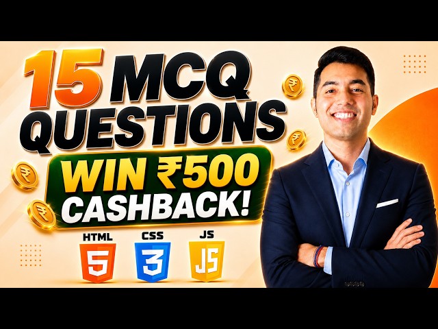 Can You Learn Quiz🤩 Test Your Coding Skills & Win Up to ₹500 Cashback!