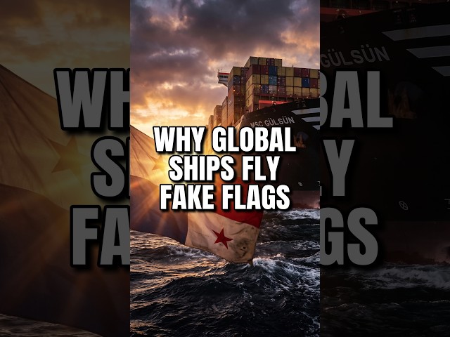 Why Global Megaships Fly Fake Flags 🚢 #Shorts