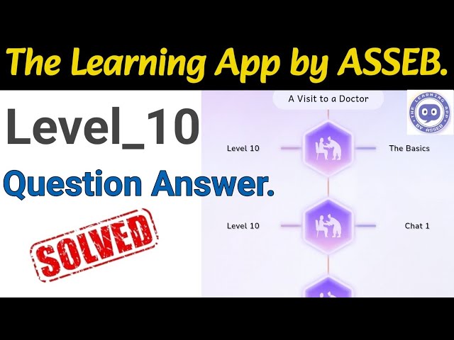 The Learning App by ASSEB Level-10 ll Spoken English Level-10 @AbdulMonnafMollah-kh9lu #asseb Div-1