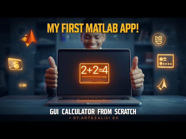 I Built a GUI Calculator in MATLAB (My First App Designer Project)  PART A