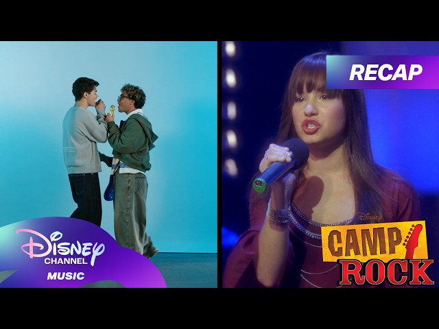 Camp Rock Recap in 60 Seconds by the Camp Rock 3 Cast! 🎸 | Disney Channel