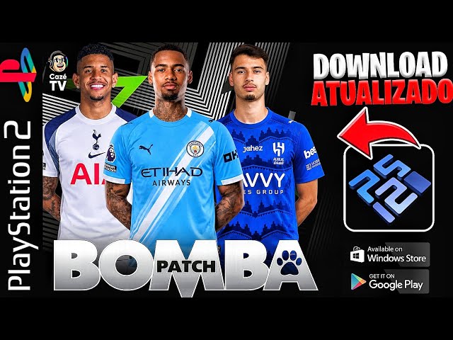 🎮 NOVO! BOMBA PATCH 2026 MOD (WINNING ELEVEN) DOWNLOAD ATUALIZADO! PCSX2, AETHERSX2, PSP e OPL ✅️ 