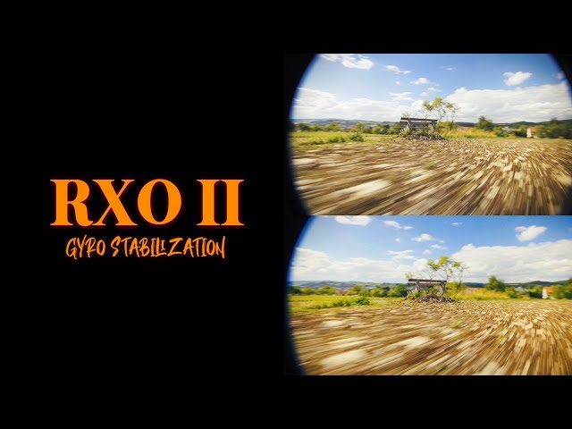 sony rx0 II gyro stabilization with an fpv drone