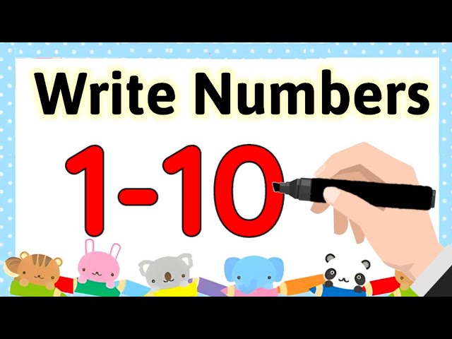 How to Write Numbers 1-10 | write numbers 1-10 | How to Write Numbers 1234 | Kids Learning Numbers