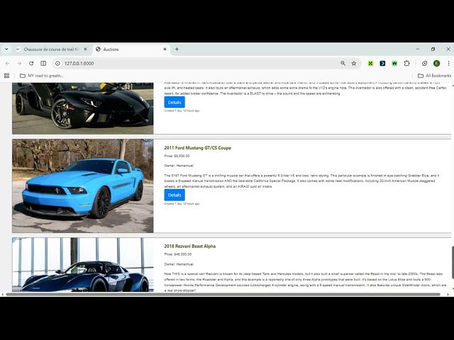 CS50W - Project 2: Commerce