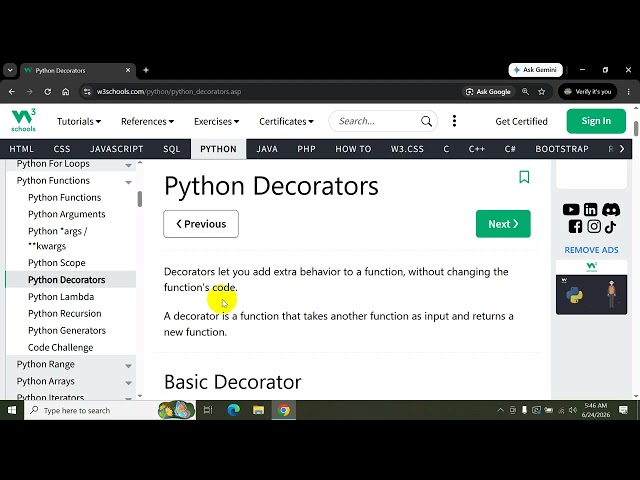 lambda decorator and recursion in python