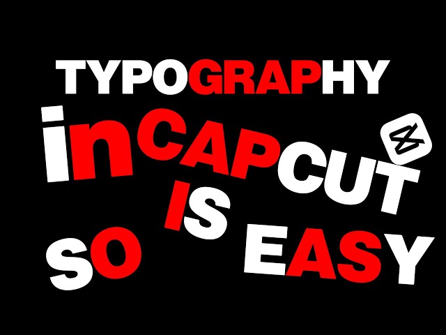 MIND-BLOWING CapCut Typography Motion Graphics Secrets