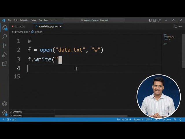 🐍 PYTHON FILE HANDLING | FILE OPERATIONS | PRACTICAL PYTHON TUTORIAL