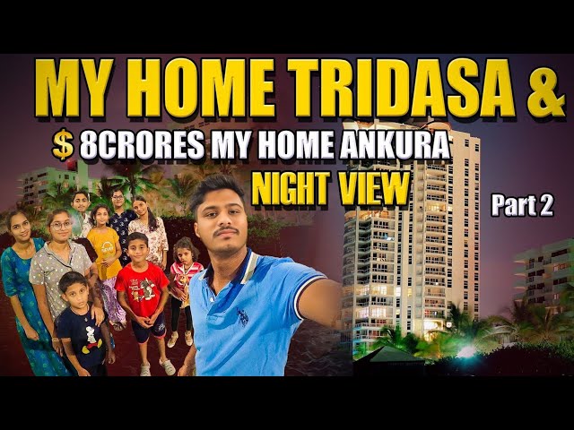 ₹8 Crore My Home Ankura Villa & My Home Tridasa Night View | Luxury Gated Community Tour