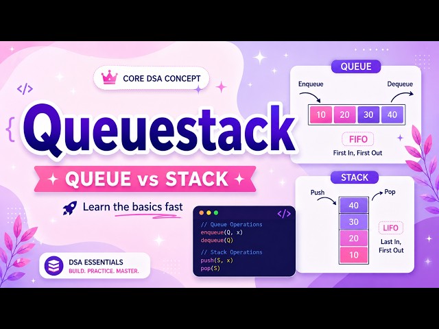 What is QueueStack? 🤔 | Data Structures & Algorithms for Beginners 💻📚