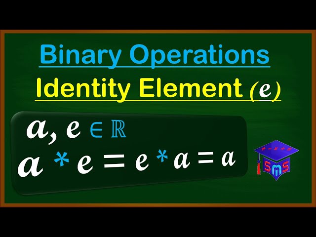 Identity Element / Neutral Element of Binary Operations Made Easy with multiple examples