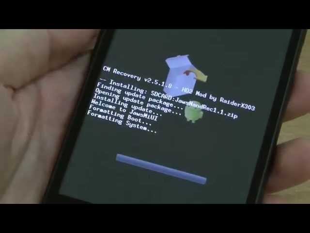 How to Install NAND Android on HTC HD2 with ClockworkMod Recovery?