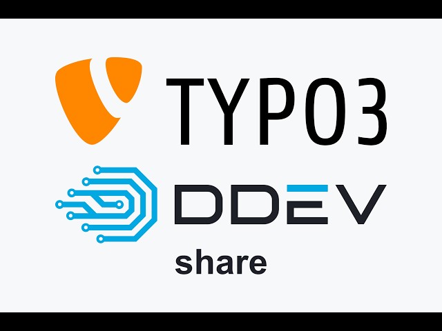 ddev share with TYPO3 CMS
