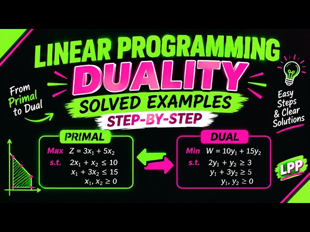 Linear Programming Duality - 2