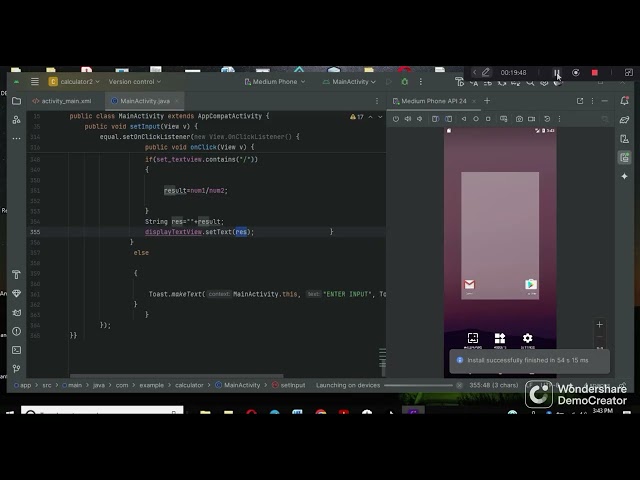 develop simple android calculator app