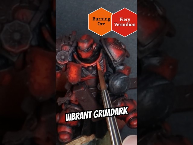 How to Sponge Grimdark VIBRANT Red 🟥   #warhammer40k