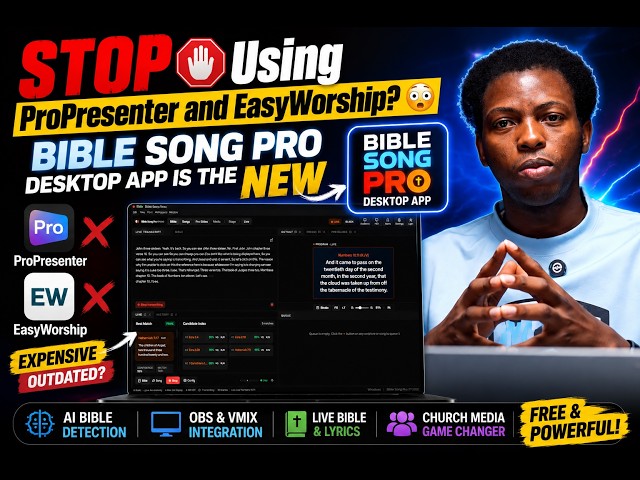 STOP Using ProPresenter and EasyWorship? 😳 Bible Song Pro Desktop App is the New