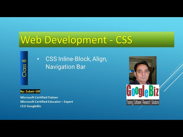 CSS, Inline, Block, Align, Navigation Bar