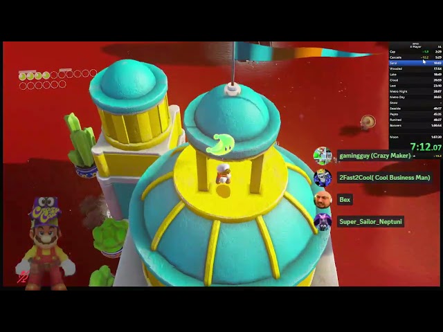 Failed Super Mario Odyssey Online Speedrun with 2Fast2Cool and Neptuni Gamingguy's POV