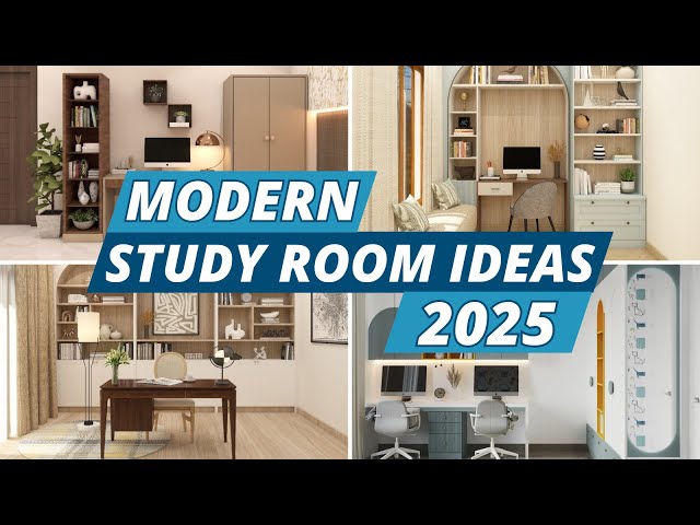 Modern Study Room Ideas 2025 | Creative Desk Layouts | Interior Inspiration for Productivity