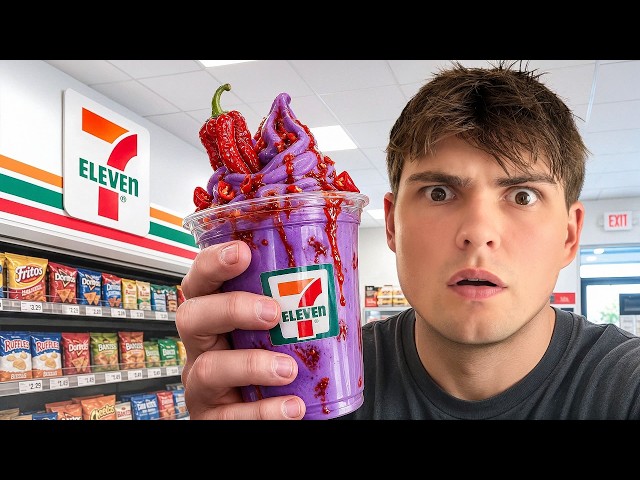 Probé toda la comida de 7-Eleven
