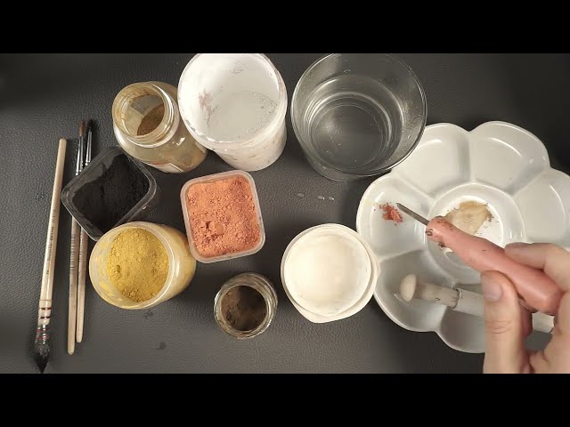 Egg Tempera Technique Basic Course. A Fragment of Egg Tempera Course Tutorial.