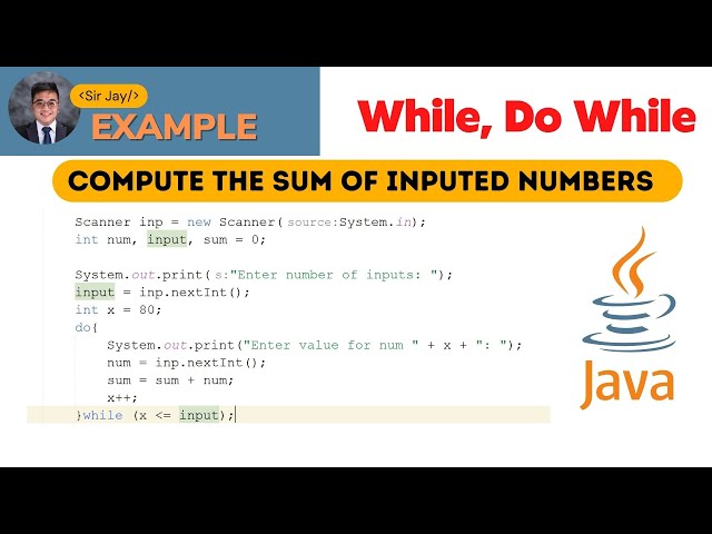Java Tutorials Tagalog #11 : REPETITION Do While and While Example | Sir Jay
