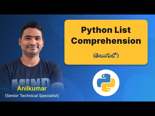 P120 - Mastering List Comprehension in Python: Simplify Your Code [తెలుగు]