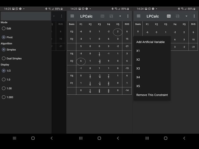 LPCalc: Simplex Method Calculator