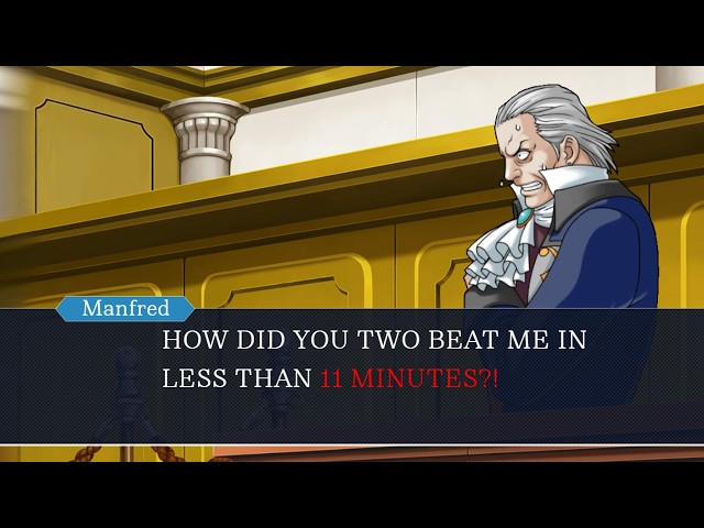 Turnabout Goodbyes but Phoenix Wright is A Speedrunner (Ft. Edgeworth)