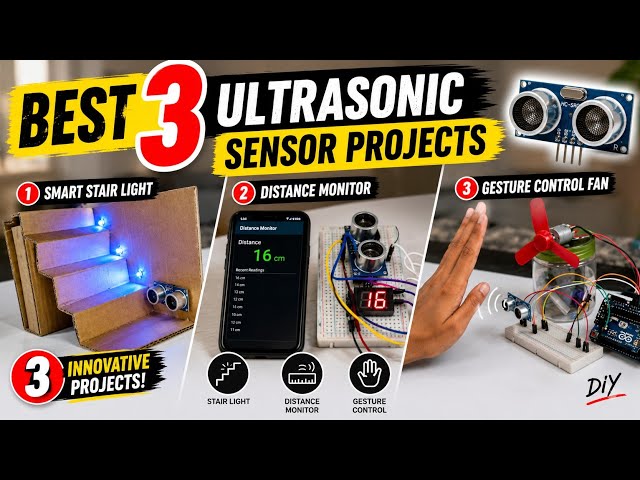 3 Amazing Ultrasonic Sensor Projects You Can Make at Home | Kj Experiments