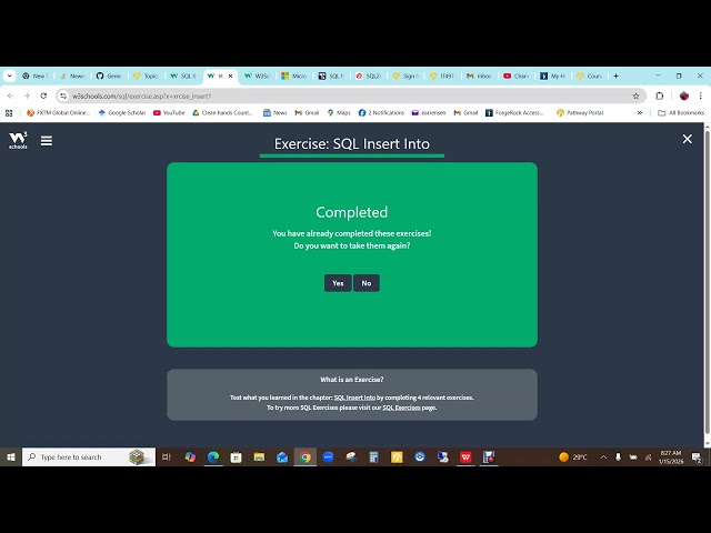 W3 Schools SQL Tutorial—Part 2 Video