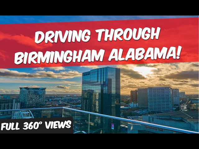 Driving Through Birmingham, Alabama on I-65 and US-280. Full 360° views!