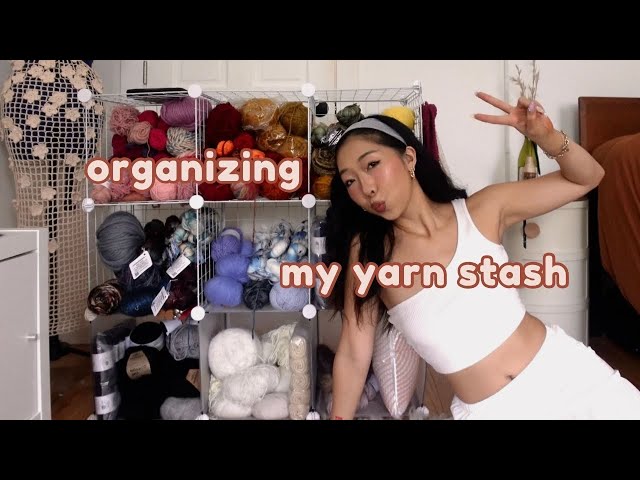 organizing my yarn & answering personal questions~
